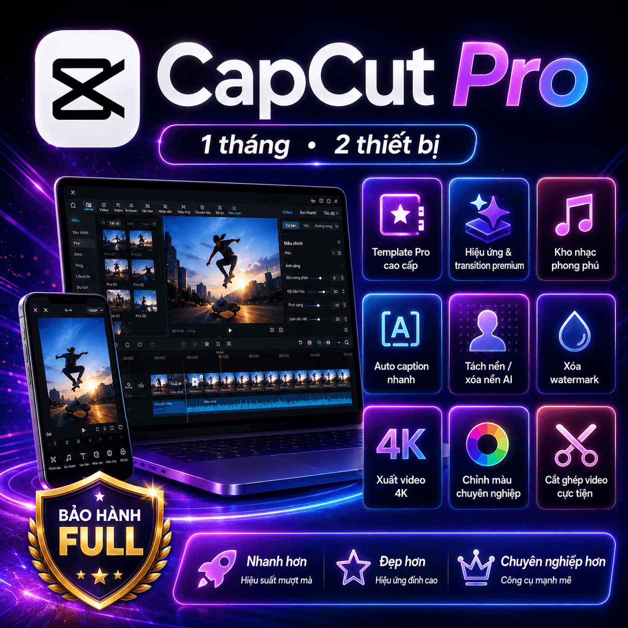 Ảnh sản phẩm CapCut Pro